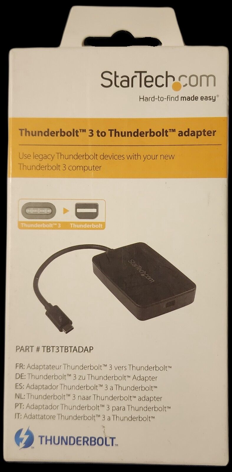 Brand New StarTech.com Thunderbolt 3 Adapter Star Tech TBT3TBTADAP