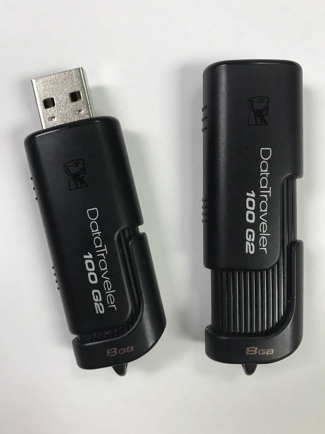 2 PCS Kingston DataTraveler 100 G2 8GB USB Flash Drive,DT-100G2/WMS1 