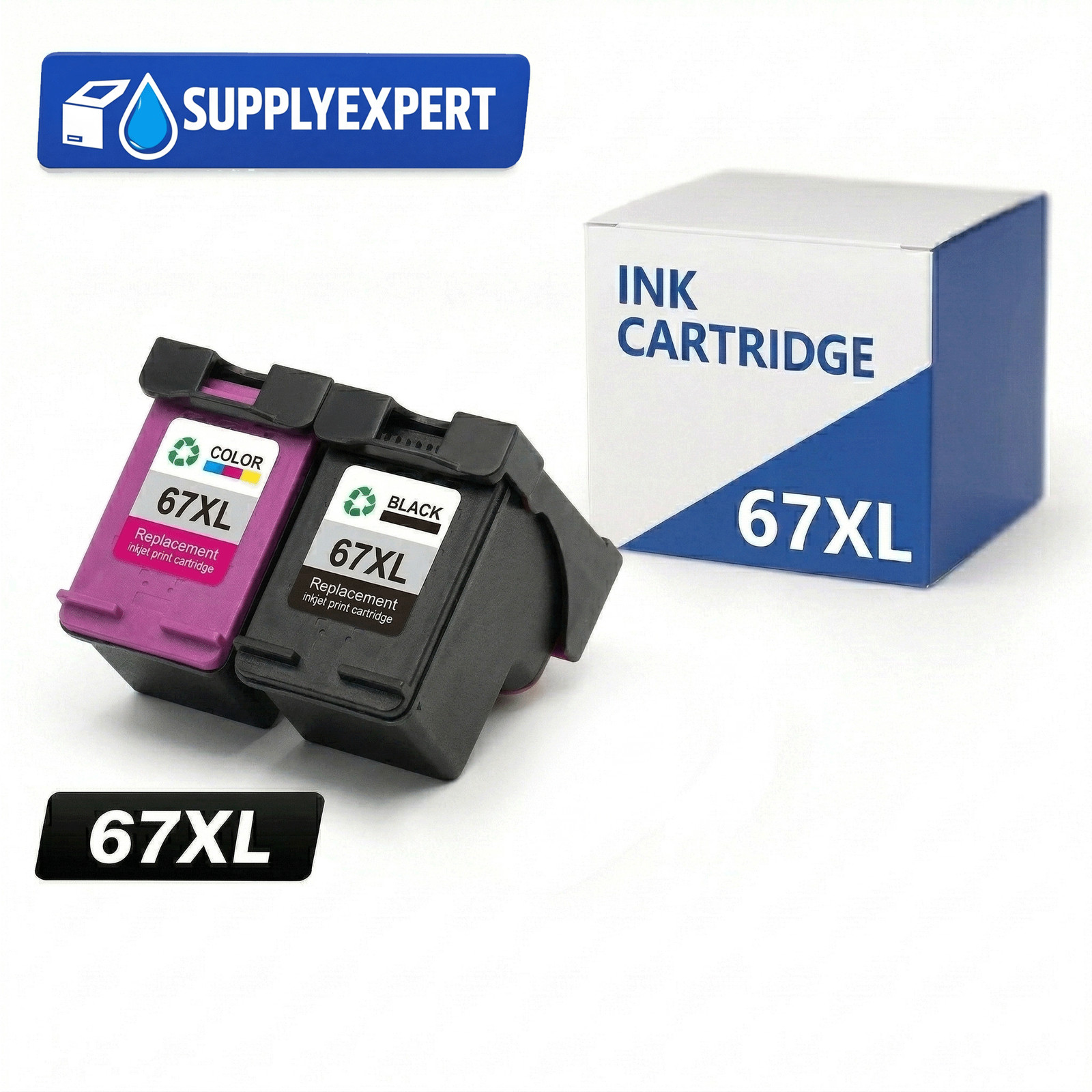 67XL Ink Cartridge Combo Compatible for HP DeskJet 2755e 4155e ENVY 6055e 67XL Ink Cartridge Combo Compatible for HP DeskJet 2755e 4155e ENVY 6055e