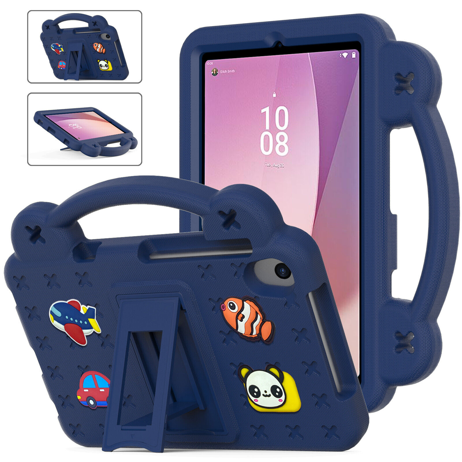 For TCL Tab 8 LE 9137W 9132X Tablet Kids Heavy Duty Foam EVA Stand Case Cover
