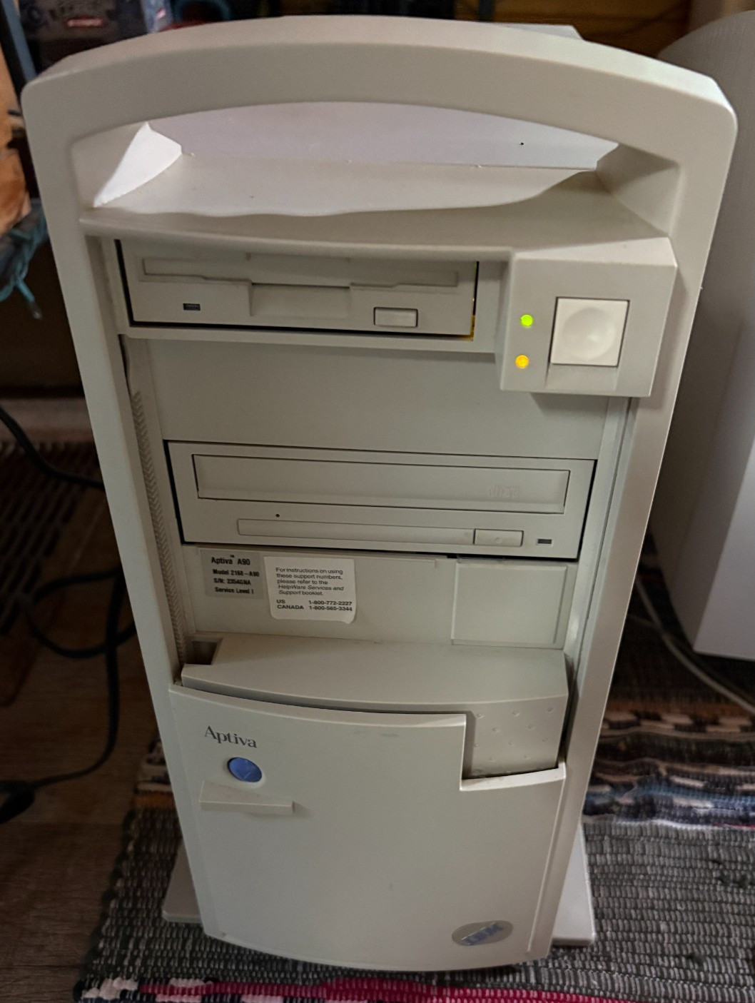 Vintage IBM Aptiva Model 2168-A90 Computer Tower CPU - Tested, Boots to BIOS Vintage IBM Aptiva Model 2168-A90 Computer Tower CPU - Tested, Boots to BIOS