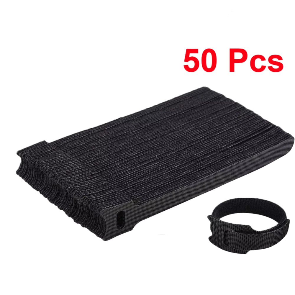 50pcs Cable Straps Wire Cord Hook Loop Ties Reusable Fastening Organizer Laptop 50pcs Cable Straps Wire Cord Hook Loop Ties Reusable Fastening Organizer Laptop