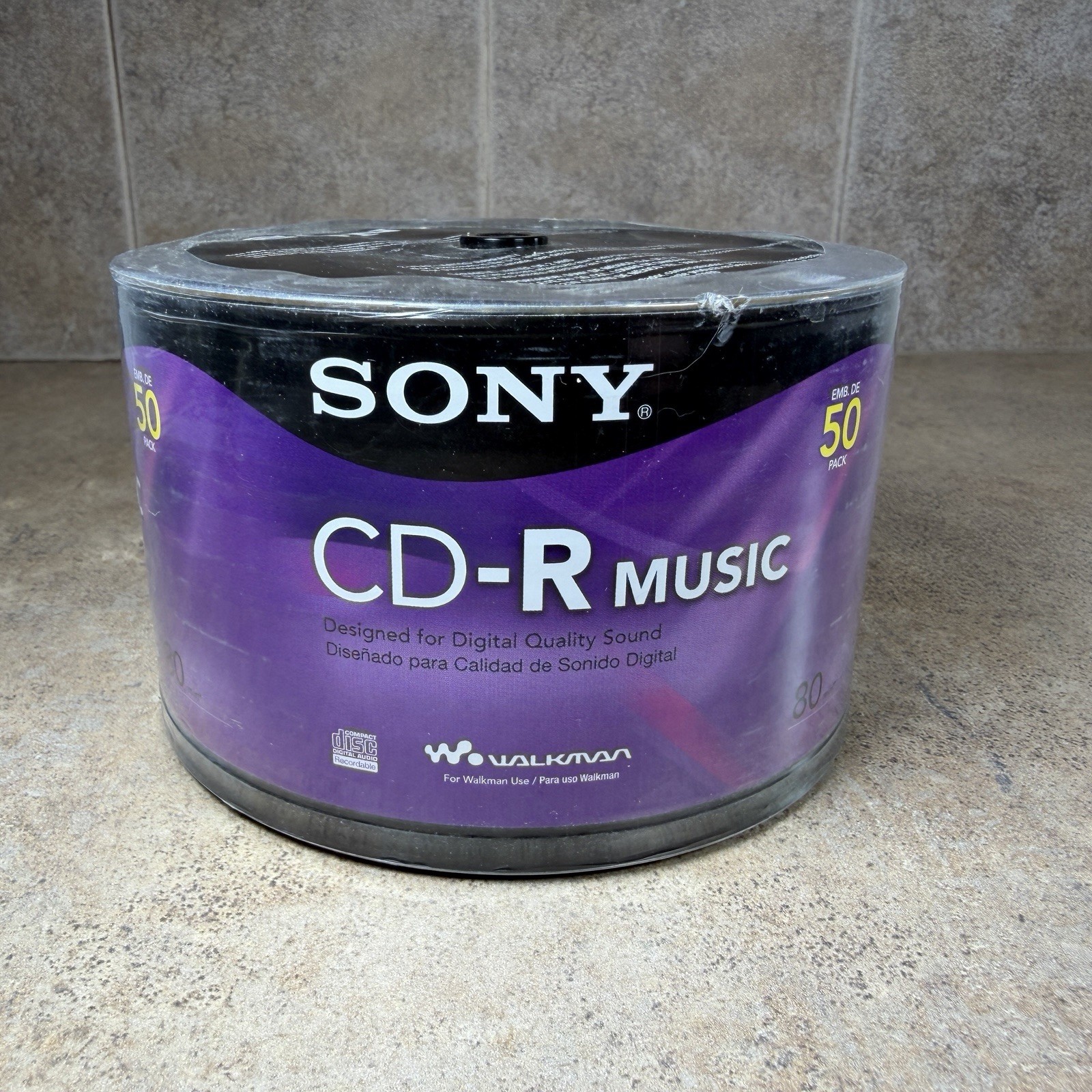 Sony CD-R Music 50 Pack 80 Minute Blank Recordable 50 Discs NEW FACTORY SEALED 