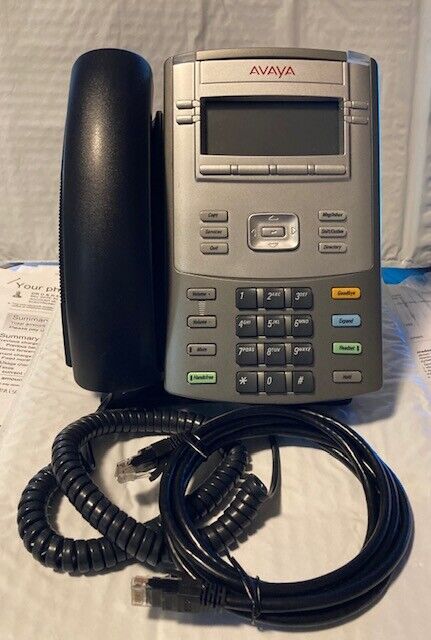 Avaya 1120E IP Telephone VoIP Phone NTYS03 Lease Return New Cords  USA
