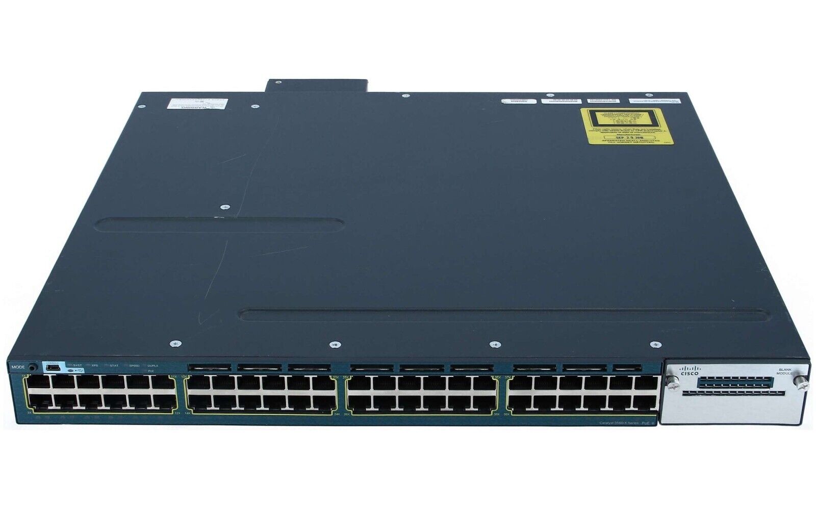 CISCO WS-C3560X-48PF-S 48-Port Gigabit POE+ Switch 3560X-48PF-S 1100WAC ios-15.2