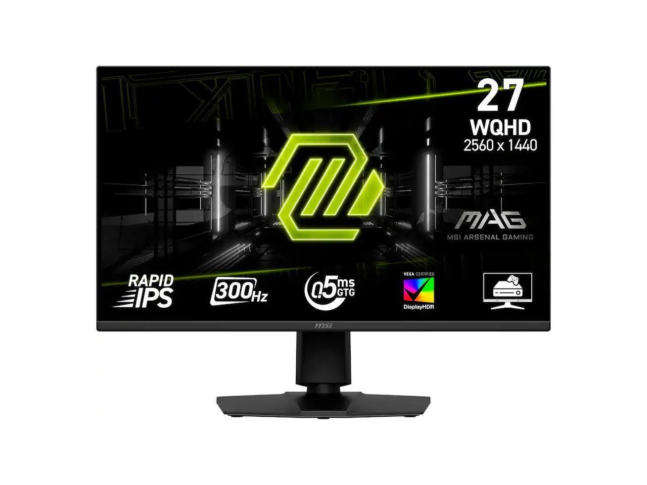MSI 27 inch QHD 2K 1440P 300Hz Rapid IPS AMD FreeSync (Adaptive Sync) Monitor