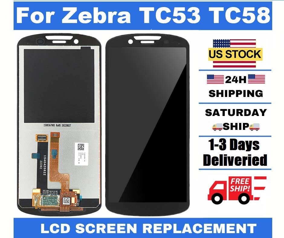 NEW LCD & Digitizer Touch Screen Assembly for Zebra TC53 TC58 TL060FDGP01-00 USA NEW LCD & Digitizer Touch Screen Assembly for Zebra TC53 TC58 TL060FDGP01-00 USA