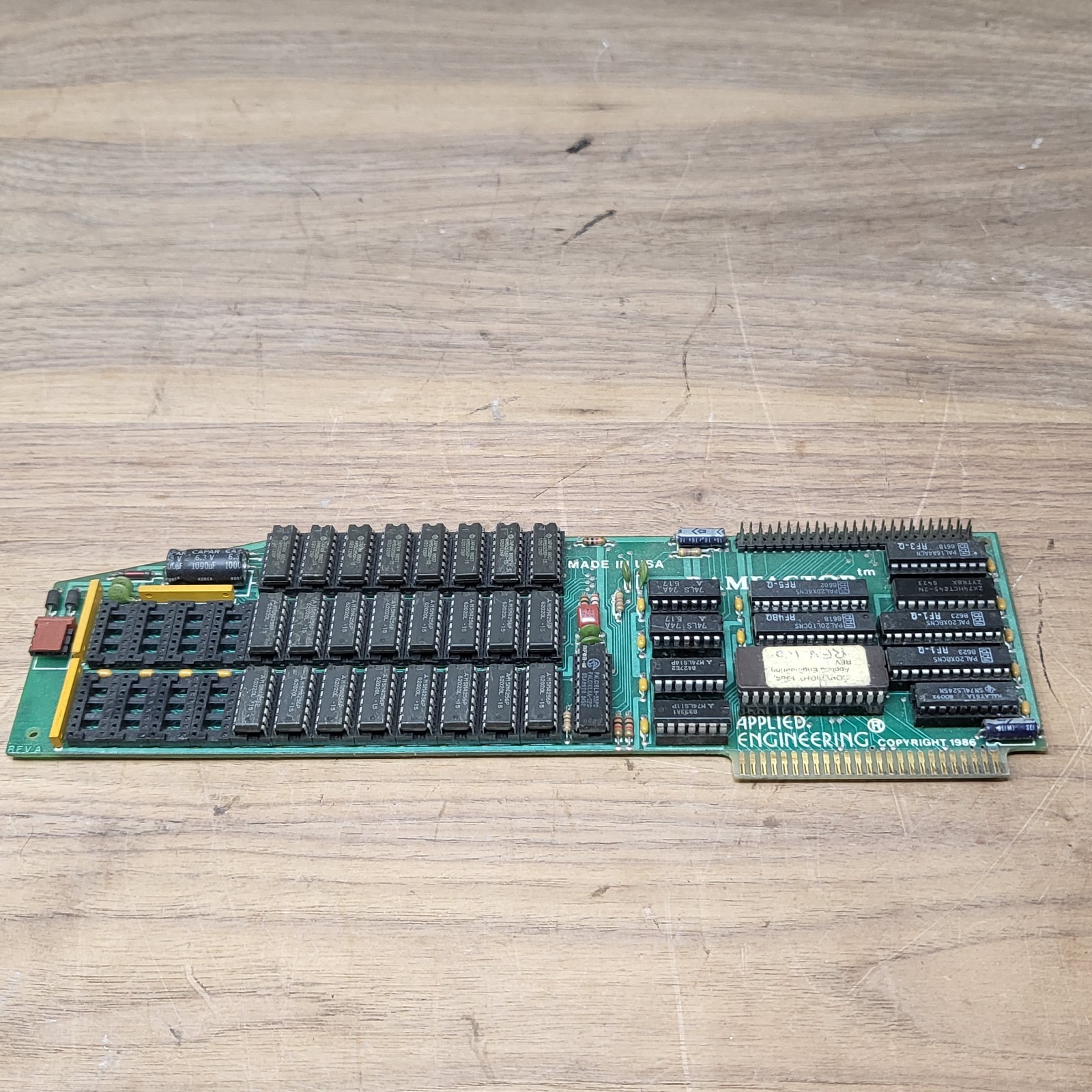 Applied Engineering RAMFactor 768KB Memory Card Apple II IIe IIGS Rev A 1986 Applied Engineering RAMFactor 768KB Memory Card Apple II IIe IIGS Rev A 1986
