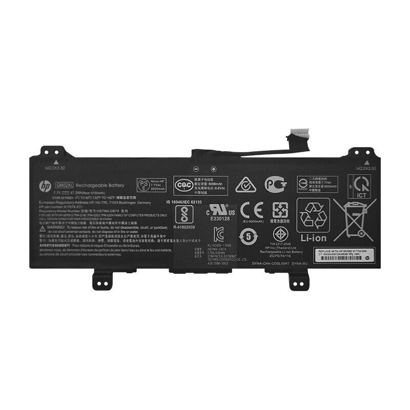 Genuine GM02XL Battery for HP Chromebook X360 11 G6 14 G5 L42550-241 917725-855