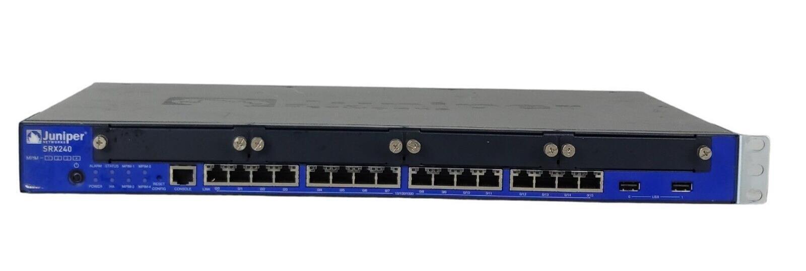 Juniper SRX240 16 Port Services Gateway Firewall