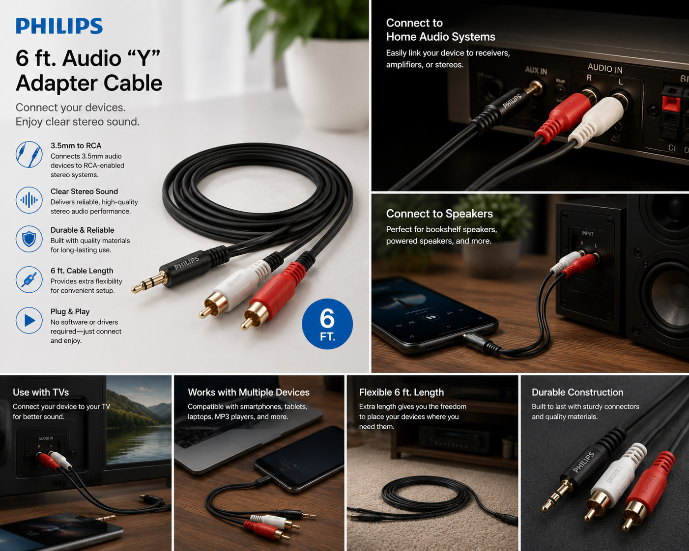 Philips 6 ft. Audio Philips 6 ft. Audio