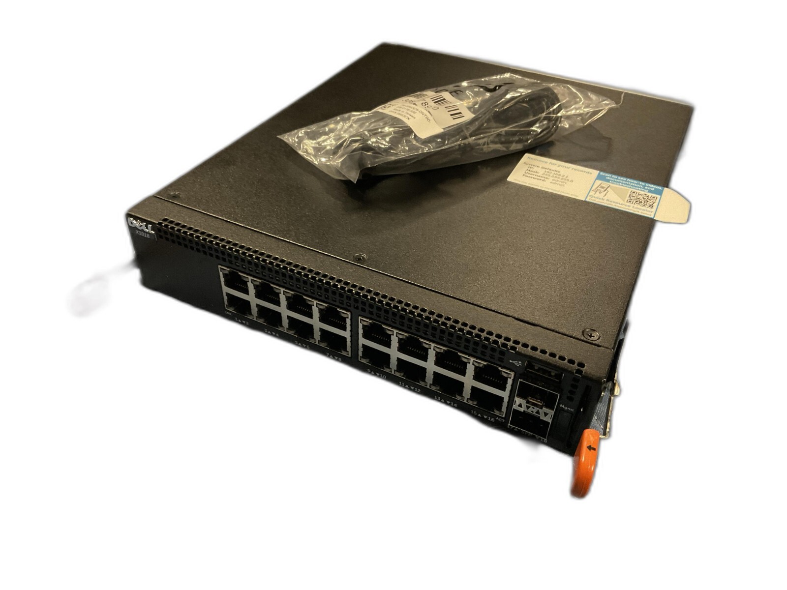 Dell X1018 X-Series Smart Managed 16-Port Gigabit 2-Port SFP Switch NEW Dell X1018 X-Series Smart Managed 16-Port Gigabit 2-Port SFP Switch NEW