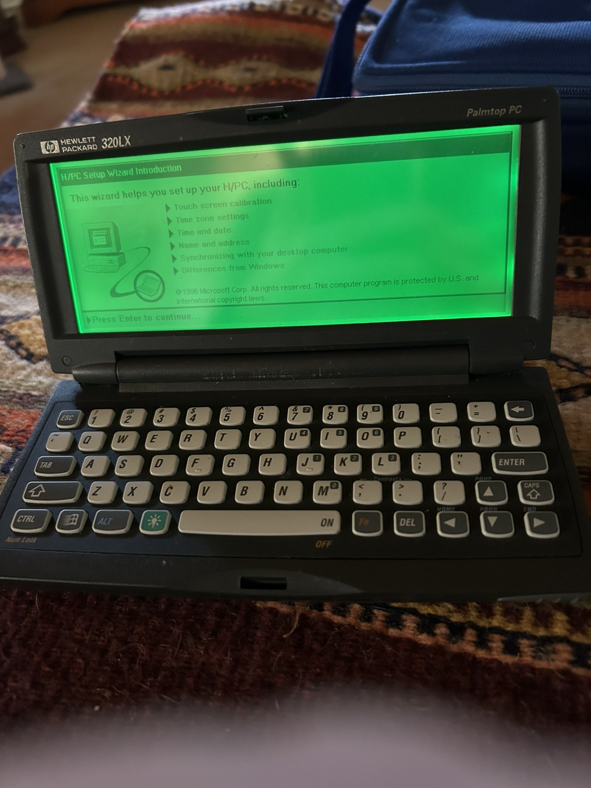 Hewlett Packard HP 320LX Handheld Palmtop PC Computer Hewlett Packard HP 320LX Handheld Palmtop PC Computer