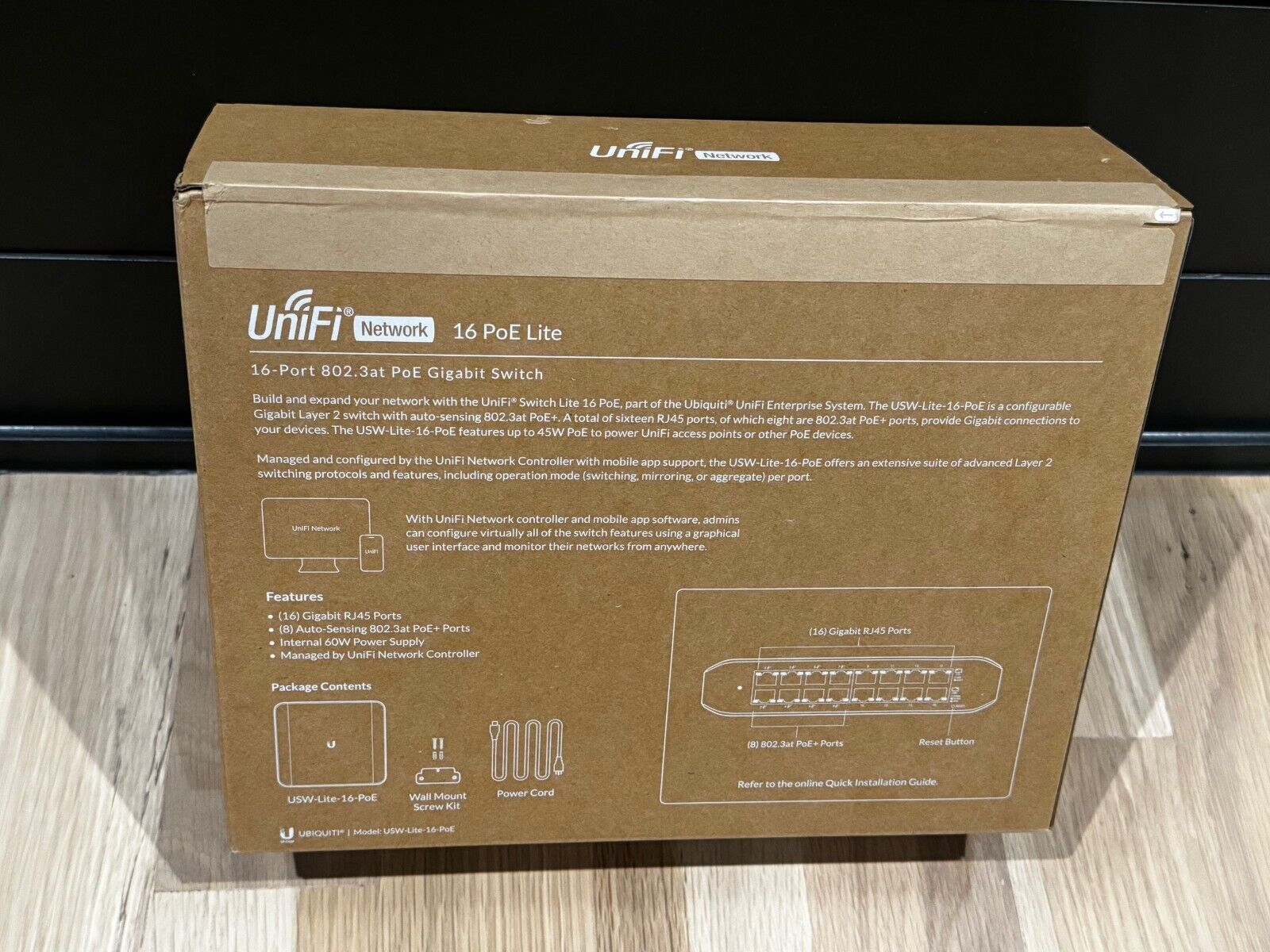 Ubiquiti UniFi Switch 16 PoE Lite Switch NIB Sealed