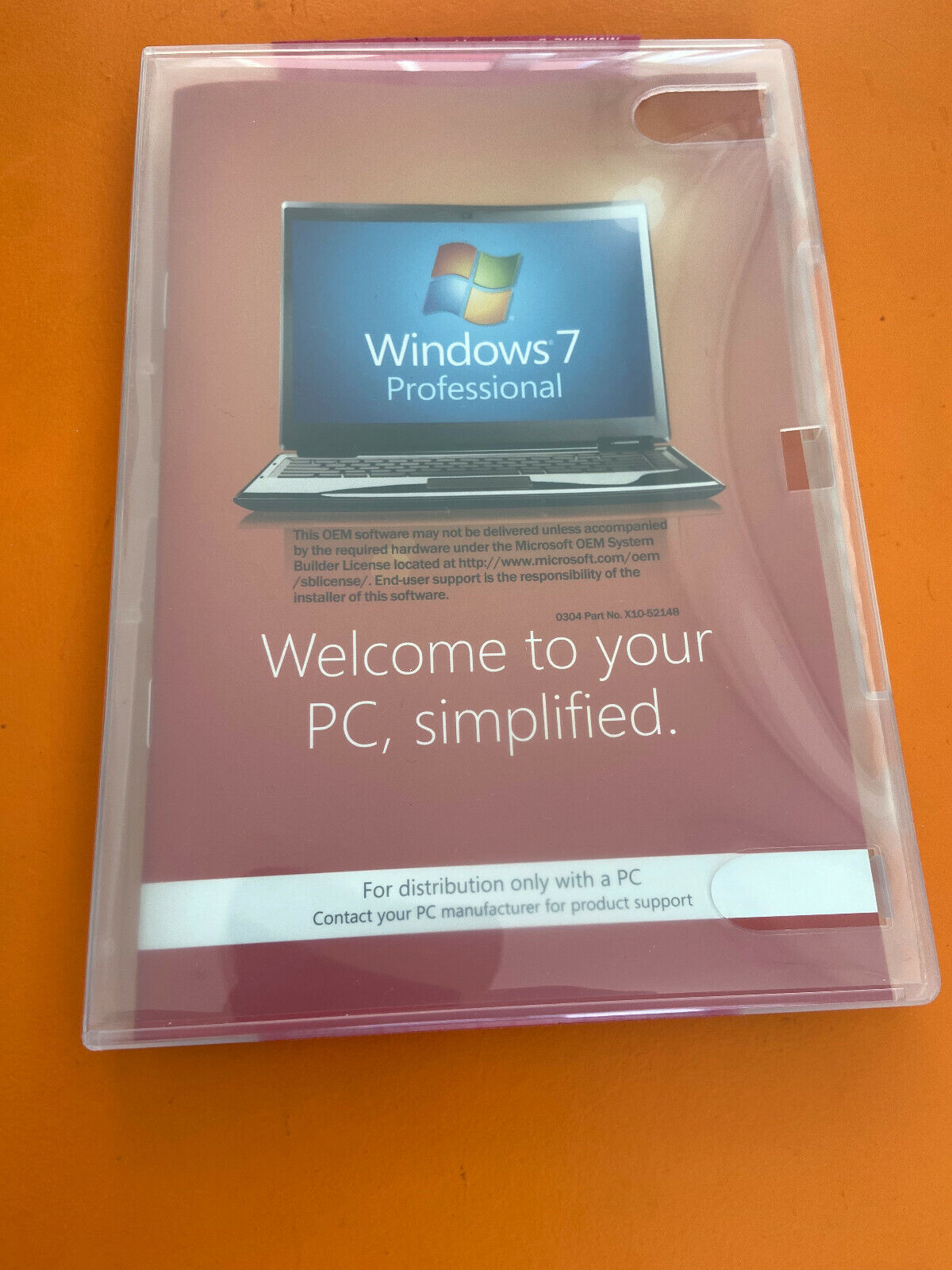Microsoft Windows 7 Professional 64 SP1 Bit Full Version DVD with Product Key
