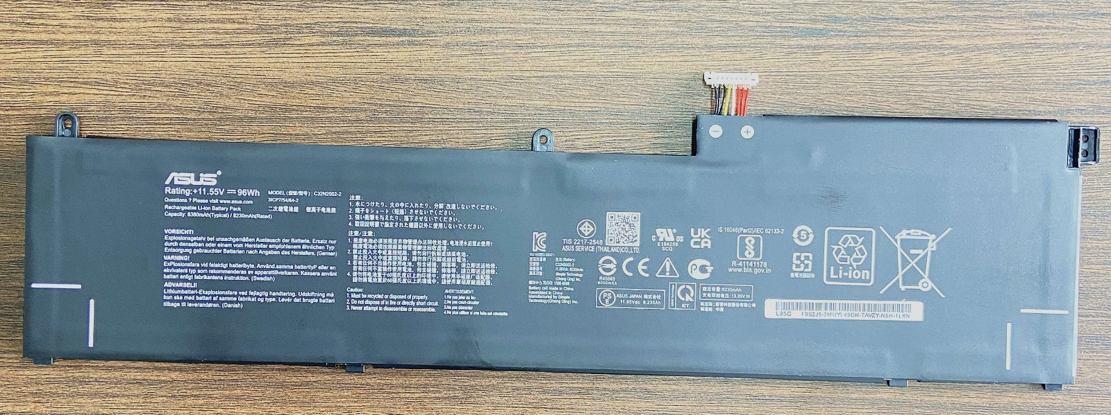 Genuine C32N2002-2 Battery Asus ZenBook Pro 15 Flip OLED series UP6502ZA/96WH Genuine C32N2002-2 Battery Asus ZenBook Pro 15 Flip OLED series UP6502ZA/96WH