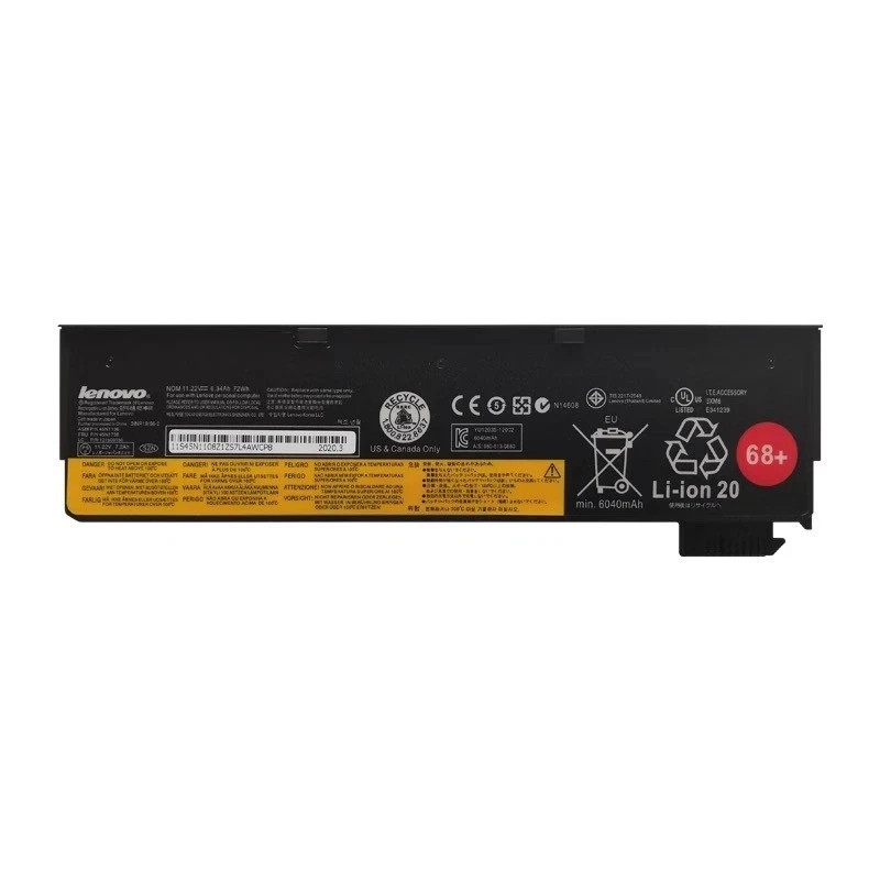 New OEM Lenovo ThinkPad 6 Cell Battery 68+ 72Wh 0C52862 T440 T450 T460 X240 USA New OEM Lenovo ThinkPad 6 Cell Battery 68+ 72Wh 0C52862 T440 T450 T460 X240 USA