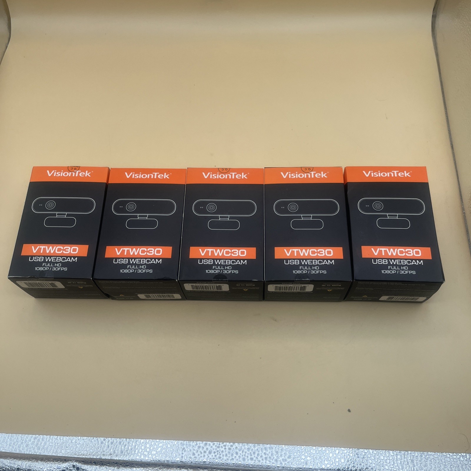 LOT OF 5 VISIONTEK VTWC30 USB WEBCAM FULL HD 1080P/30FPS - NEW LOT OF 5 VISIONTEK VTWC30 USB WEBCAM FULL HD 1080P/30FPS - NEW