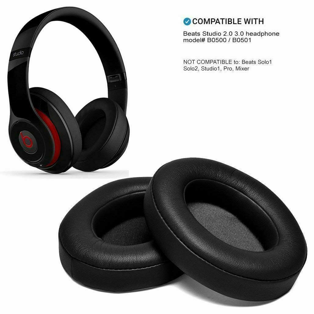 2x Ear Pad Cushion Replacement for Beats Dre Studio 2 3 Wireless / Wired 2.0/3.0