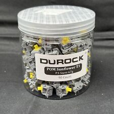 DUROCK POM T1 SUNFLOWER TACTILE KEYBOARD SWITCH STOCK 67G 90 Count picture