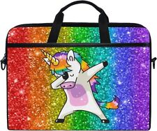 Colorful Rainbow Cute Unicorn 13 13.3 14 Inch Laptop Shoulder Messenger Bag Case picture