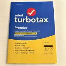 Intuit TurboTax Premier and State 2022 CD Download Investments Rental Property picture
