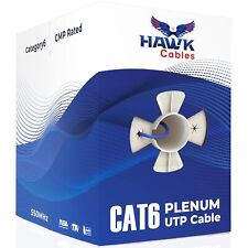 Cat6 Plenum Cable (WHITE) 1000ft (CMP) - DTX 1800 Test Certified -UTP Fluke Test picture