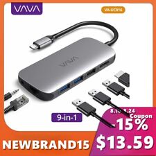 VAVA USB-C Hub 9-in-1 Adapter with 4K HDMI Adapter 100W PD Charging USB 3.0 picture