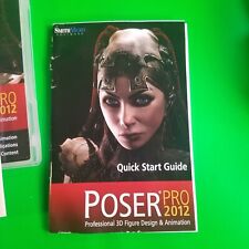 Smith Micro Poser Pro 2012 Software Academic Version 2 Disc w Booklet Serial #s picture