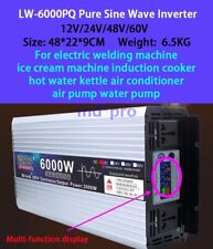 DC12V 24V 48V 60V To AC 220V LW-6000PQ Pure Sine Wave Inverter 6000W Brand New picture