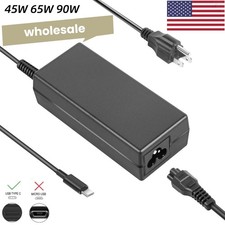 LOT OF USB C Type C 45W 65W 90W Adapter Charger For Laptop Lenovo Acer HP ASUS picture