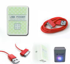 20X 4 USB PORT HUB WALL ADAPTER+6FT CABLE CHARGER DATA RED FOR IPHONE IPOD IPAD picture