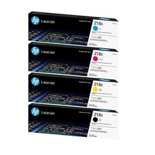 HP 218X Black/Cyan/Magenta/Yellow High Yield Toner Cartridge, Pack Of 4 picture
