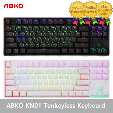 ABKO Hacker KN01 Tenkeyless Keyboard Electro-Capacitive RGB PBT 45G 55G - Fedex picture