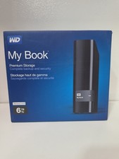 WD My Book  6TB USB External Hard Drive WDBFJK0060HBK-NESN New Open Box -TESTED  picture