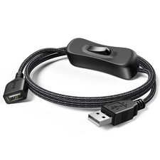 USB Switch Extension Cable, Upgraded USB Extension Cord with On/Off Power Switch picture
