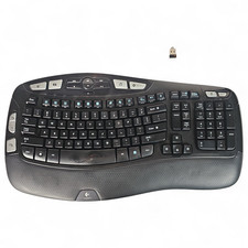 Logitech K350 Wireless Keyboard Ergonomic Comfort Wave w / Unifying USB Y-R0053 picture
