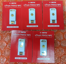 LOT 5 IDENTIV UTRUST FIDO2 NFC SECURITY KEY USB-A FIDO FIDO2 U2F PIV T8-D17 picture
