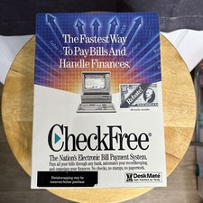 1991 Check Free Vintage Computer Software First Electronic Bill Paying Software picture