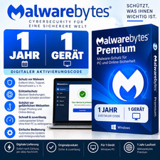 Malwarebytes Premium | 1 Year / 12 Months | 1 Device | Digital Key / Code picture