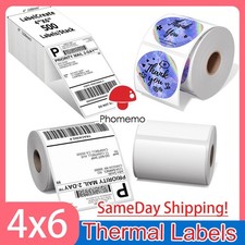 4x6 500/1000PCS Direct Thermal Shipping Labels VRETTI MUNBYN Phomemo LOT picture