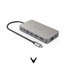 Hyper - HyperDrive Dual 4K HDMI 10-in-1 USB-C Hub for M1/M2 MacBooks - Gray picture
