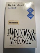 Microsoft MS-DOS 6.2 Operating System, User's Guide, Unopened, Original picture