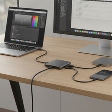 Versatile USB-C Hub with 4 Ports for iPad, MacBook & Surface - 100W PD picture