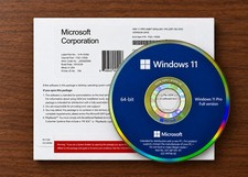 BRAND NEW AND SEALED WINDOWS 11 PRO 64BIT DVD PACK WITH  picture