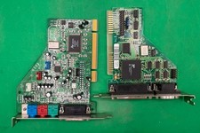 Lot of 2 Vintage PC Expansion Cards Aureal Vortex Sound & ISA I/O TC picture