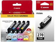 Genuine Canon 270 271 Ink Cartridges Combo-B/C/M/Y Color-Setup-5PK-NEW picture