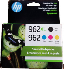 New Genuine HP 962XL 962 Black Color 4PK Ink Cartridges No Box Exp. 2025 picture