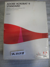 Adobe Acrobat 9 Standard for Windows PC Licensed for 2 PCs =NEW SEALED BOX= picture
