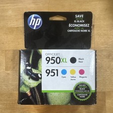 FREE SHIPPING HP 950XL BLACK / 951 TRI-COLOR INK COMBO PACK SET OEM EXPIRED NEW picture